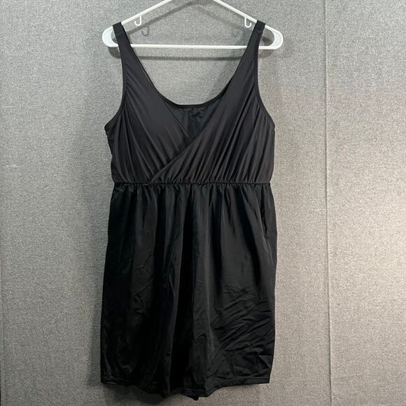 Denim & Co Wrap Front Swim Romper Swimsuit Sz 20 NWT - Picture 2 of 4